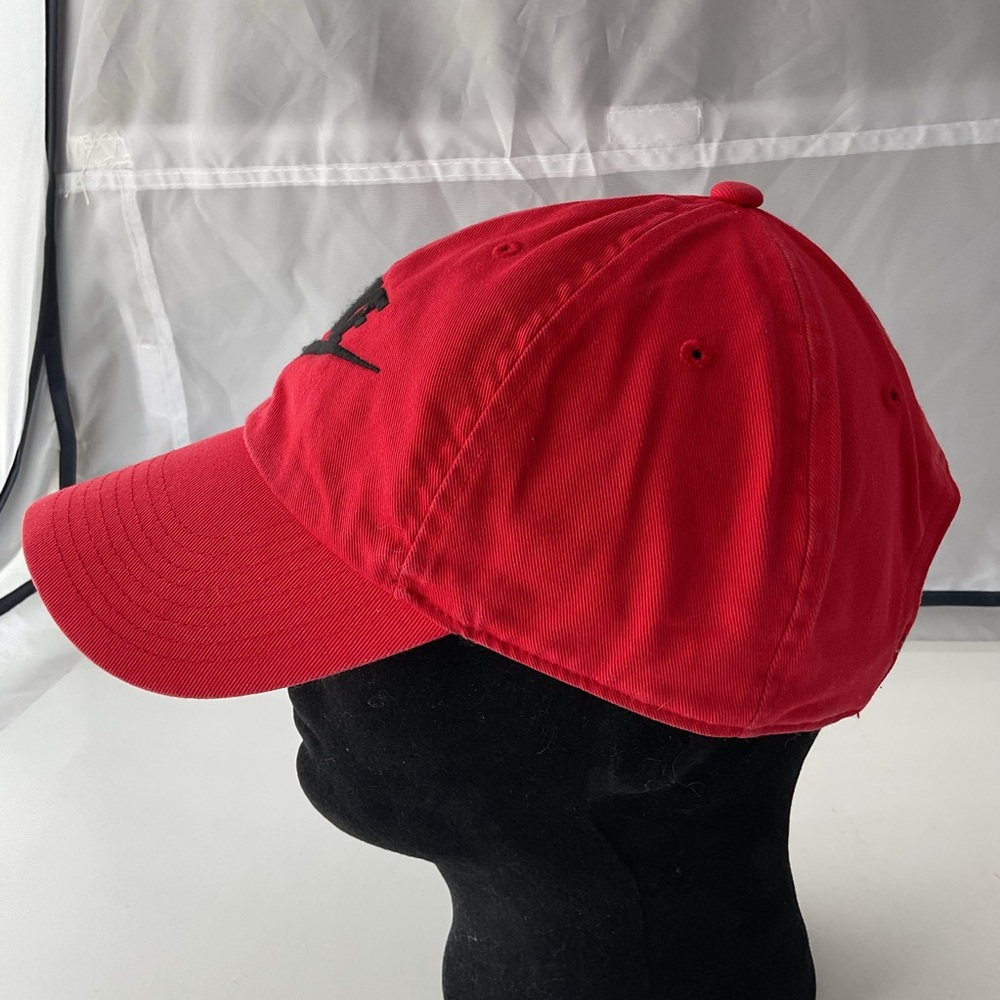Nike 1 Size Heritage86 Red Adult Strapback Adjustable Hat Cap Embroidered Logo - Picture 2 of 6